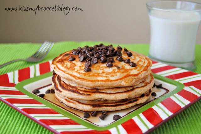 Chocolate Chip Cookie Protein Pancakes 2