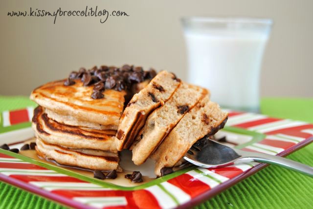 Chocolate Chip Cookie Protein Pancakes 3