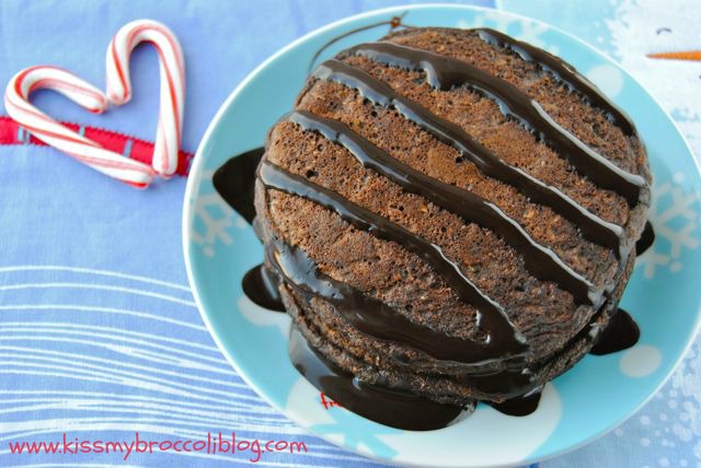 Chocolate Peppermint Cookie Pancakes 1