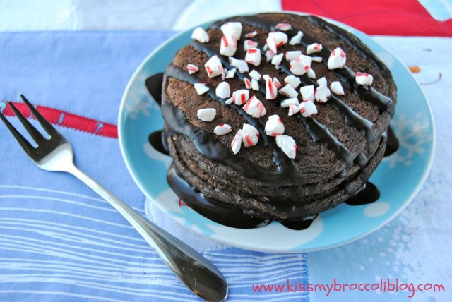 Chocolate Peppermint Cookie Pancakes 3