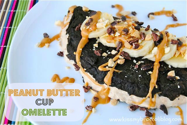 Peanut Butter Cup Omelette - TITLE