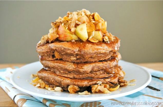 Apple Pie Protein Pancakes - 2