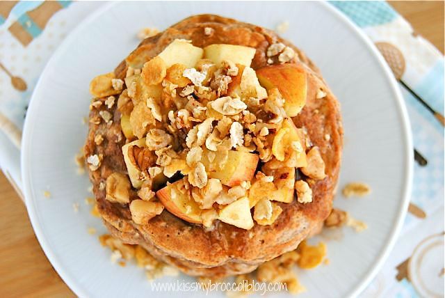 Apple Pie Protein Pancakes - 3