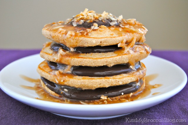 Samoa Cookie Pancakes