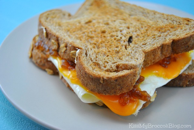 Egg Cheese & Jam Sandwich