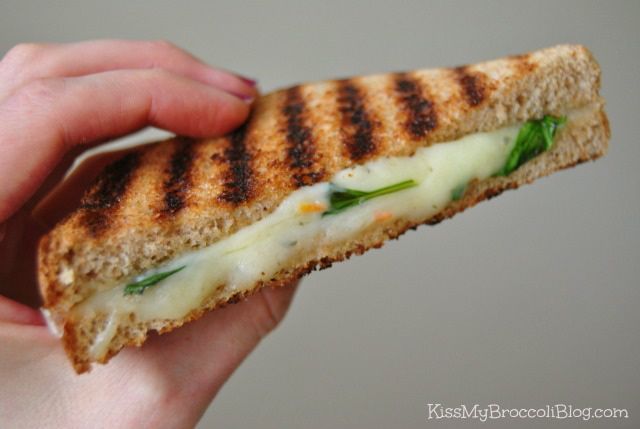 Grilled Cheese & Basil Sandwich