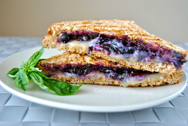 Blueberry Basil Grilled Cheese