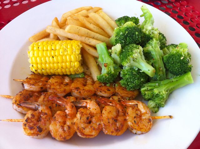 Grilled Shrimp & Broccoli