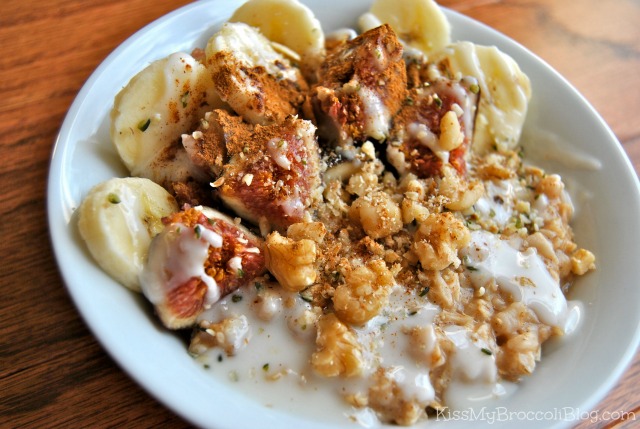 Banana & Fig Oats with Coconut Butter