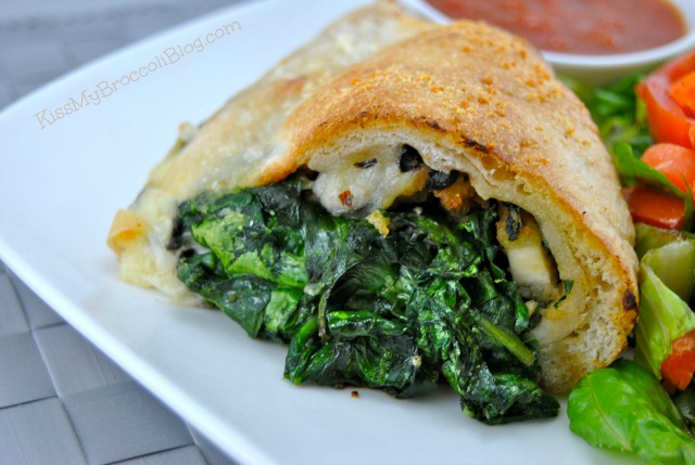 Cheesy Chicken & Spinach Roll