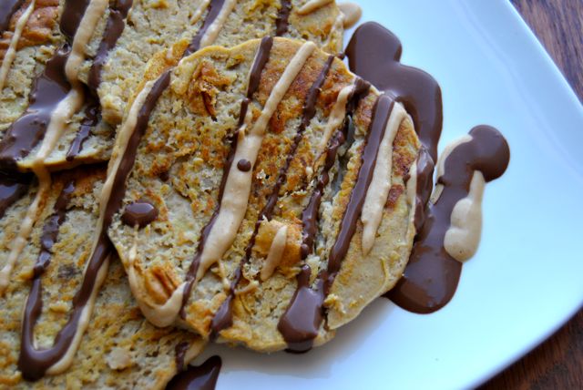 Pancake Fail with Peanut Butter