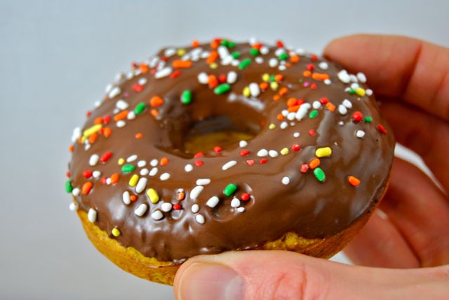 Chocolate-Glazed Kabocha Donut