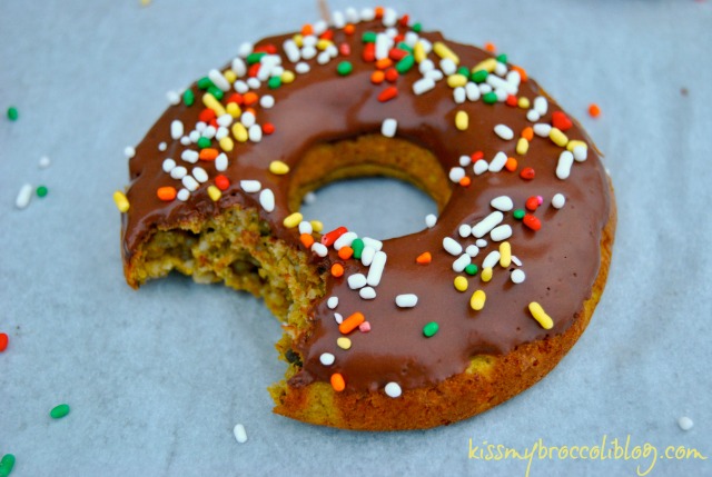 Chocolate Glazed Kabocha Donuts - The PERFECT treat for Fall! Get the recipe on www.kissmybroccoliblog.com