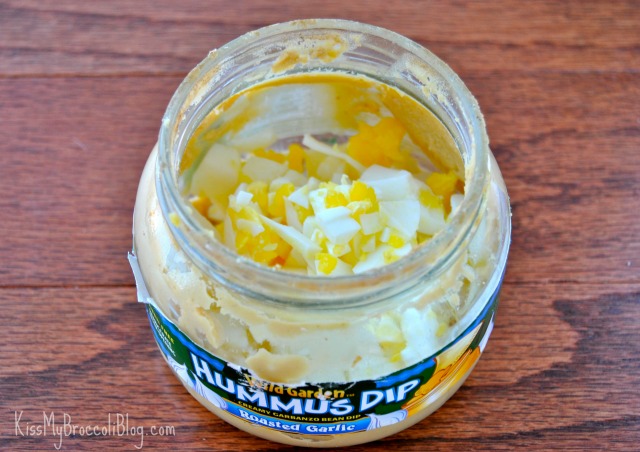 Eggs in a (Hummus) Jar