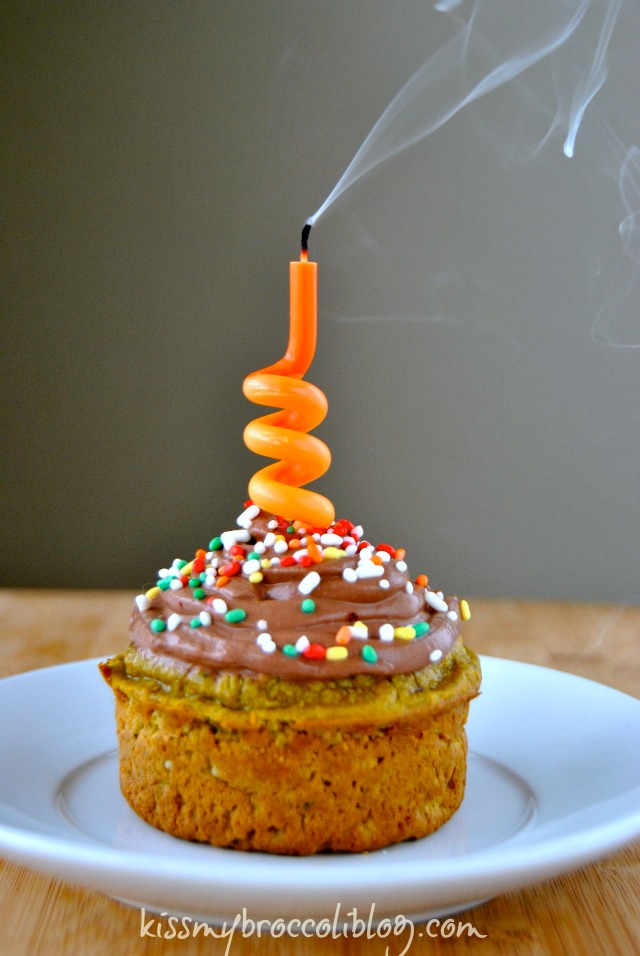 Mini BIRTHDAY Kabocha Cakes with Chocolate Yogurt Frosting - Make a WISH!!
