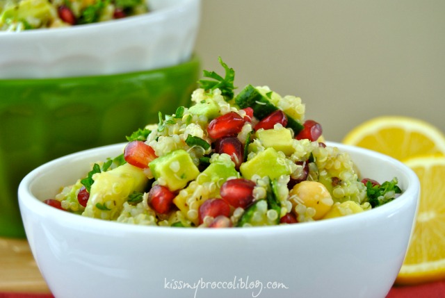 Detox Quinoa Salad...A power-packed bowl of superfoods to help get your new year off to a fresh and HEALTHY start! www.kissmybroccoliblog.com