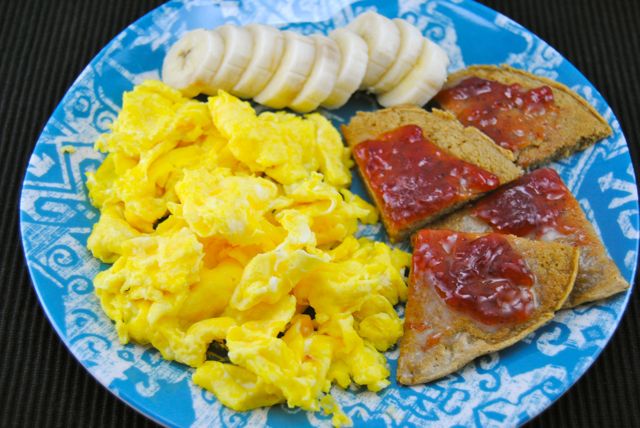 Eggs Banana & Pancake Fail with Jam