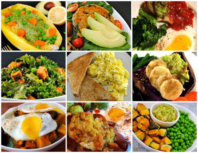 April Food Collage - Avocado, Kabocha, Eggs