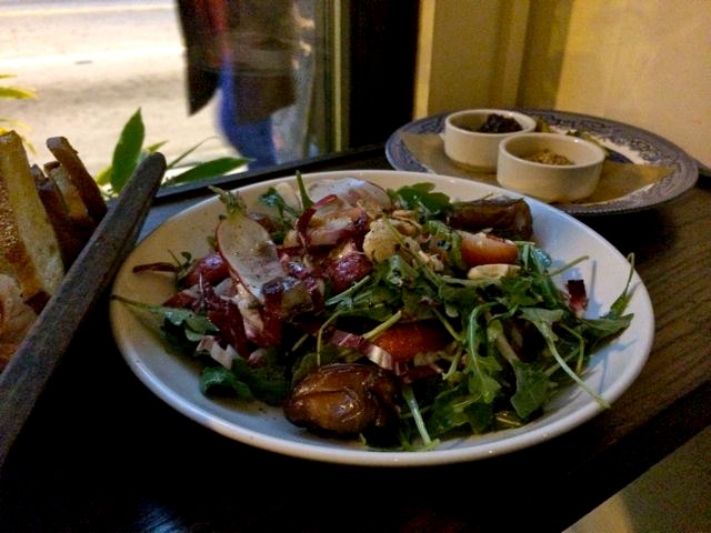Arugula Salad with Strawberries, Dates, & Marcona Almonds from No.246