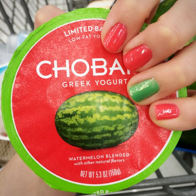 Chobani:Watermelon Nails