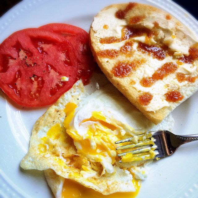 Eggs & Toast with Pepper Honey