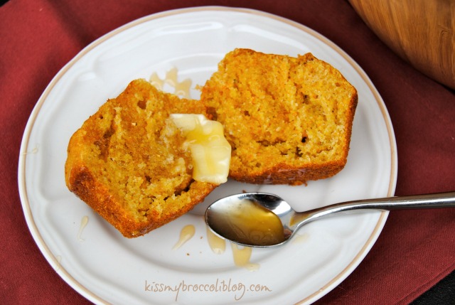 My Favorite Cornbread Muffins via www.kissmybroccoliblog.com - Made with whole wheat pastry flour and Greek yogurt, these cornbread muffins are an excellent (and healthy) side to practically any meal!